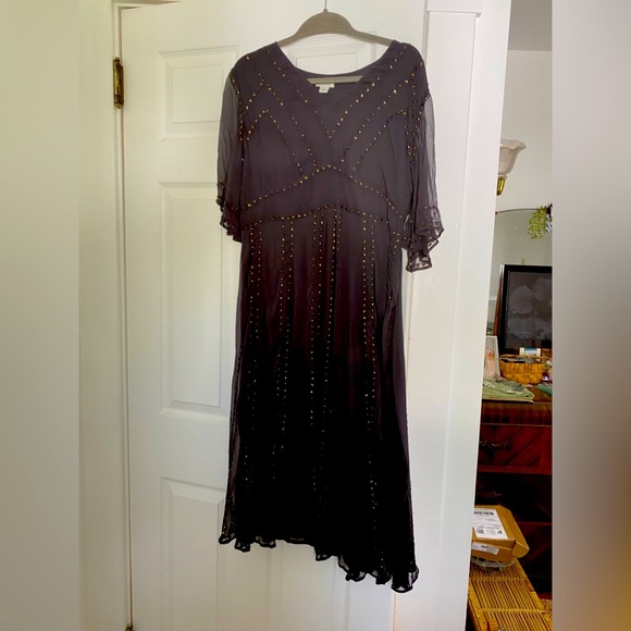 Sundance gauze dress with metallic beading - Picture 2 of 16